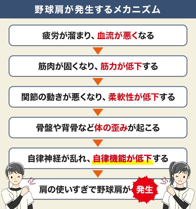 野球肩が発生するメカニズム